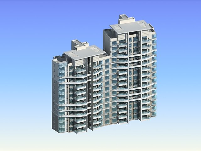city government office building architectural design - 289 3D 모델 .c4d .max .obj .3ds .fbx .stl .blend 