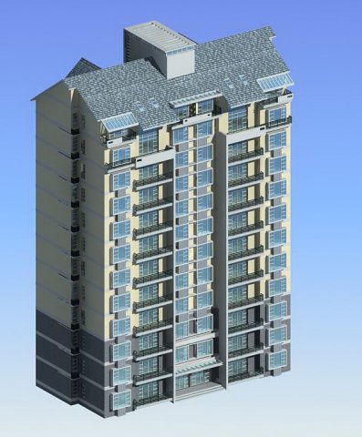 city government office building architectural design - 290 3Dモデル .c4d .max .obj .3ds .fbx .stl .blend 