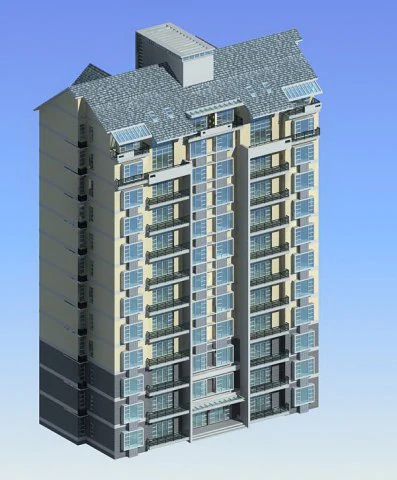 city government office building architectural design - 290 3D Model .c4d .max .obj .3ds .fbx .stl .blend
