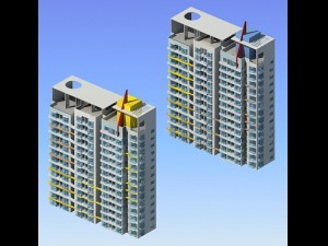 city government office building architectural design - 291 3D Model