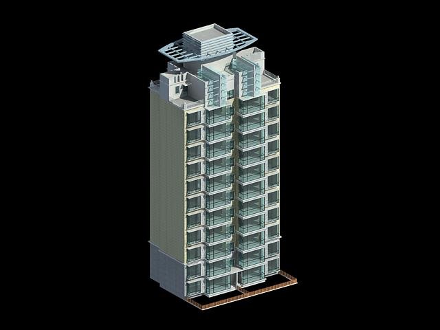 city government office building architectural design - 293 3D Модель .c4d .max .obj .3ds .fbx .stl .blend 