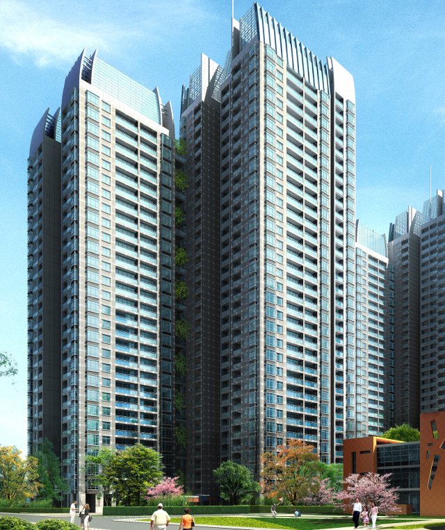 city government office building architectural design - 294 3D मॉडल .c4d .max .obj .3ds .fbx .stl .blend