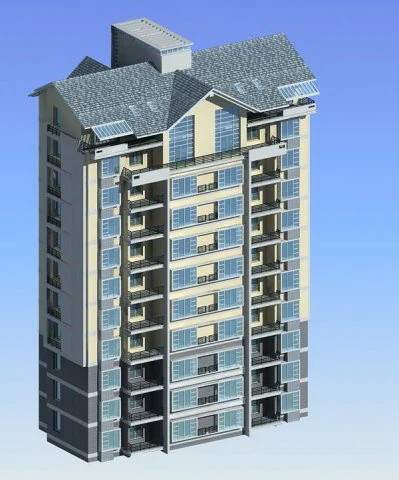 city government office building architectural design - 296 3D Model .c4d .max .obj .3ds .fbx .stl .blend