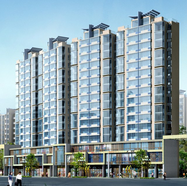 city government office building architectural design - 300 3D Model .c4d .max .obj .3ds .fbx .stl .blend