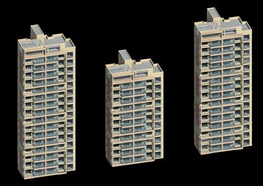 city government office building architectural design - 302 Modelo 3D .c4d .max .obj .3ds .fbx .stl .blend 