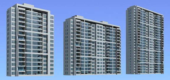 city government office building architectural design - 307 3D Model .c4d .max .obj .3ds .fbx .stl .blend 