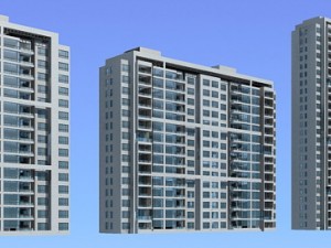 city government office building architectural design - 307 3D Model