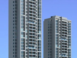 architectonisch ontwerp van het stadsbestuur kantoorgebouw - 309 3D Model