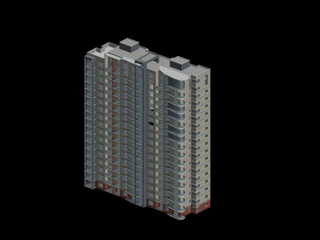 city government office building architectural design - 310 3D Model .c4d .max .obj .3ds .fbx .stl .blend