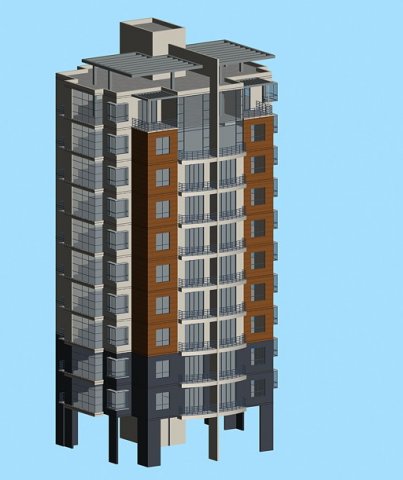 city government office building architectural design - 312 3D Model .c4d .max .obj .3ds .fbx .stl .blend 