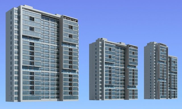 city government office building architectural design - 314 3D-Modell .c4d .max .obj .3ds .fbx .stl .blend 