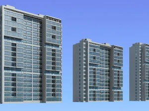 city government office building architectural design - 314 3D Model