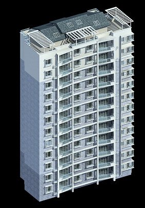 city government office building architectural design - 315 Modèle 3D .c4d .max .obj .3ds .fbx .stl .blend 