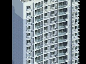 desain arsitektur gedung kantor pemerintah kota - 315 Model 3D