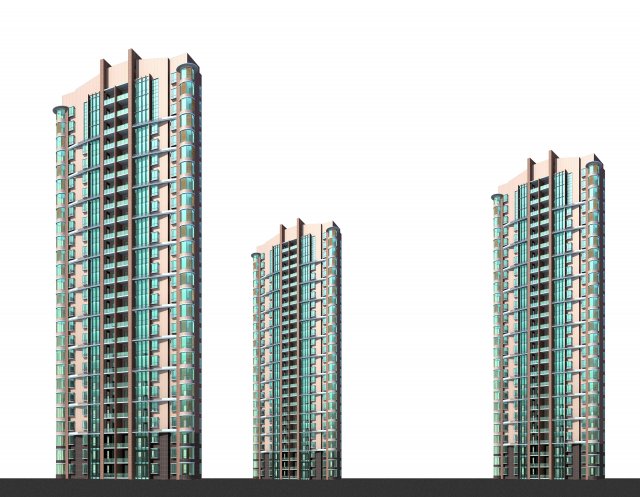 city government office building architectural design - 316 3D Model .c4d .max .obj .3ds .fbx .stl .blend 