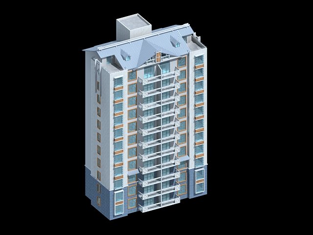 city government office building architectural design - 322 Modèle 3D .c4d .max .obj .3ds .fbx .stl .blend 
