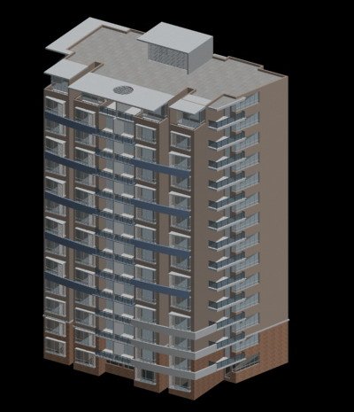 city government office building architectural design - 323 3D Модель .c4d .max .obj .3ds .fbx .stl .blend 