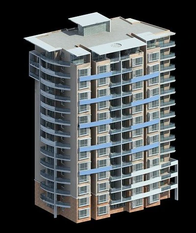 city government office building architectural design - 324 3D Model .c4d .max .obj .3ds .fbx .stl .blend