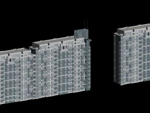şehir h&uuml;k&uuml;meti ofis binası mimari tasarımı - 326 3D Model