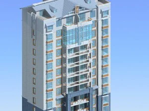 city government office building architectural design - 327 3D Model