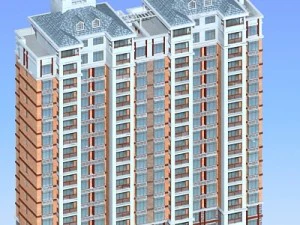 शहर के सरकारी कार्यालय भवन का वास्तुशिल्प डिजाइन - 329 3D मॉडल