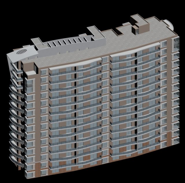 city government office building architectural design - 330 3Dモデル .c4d .max .obj .3ds .fbx .stl .blend 