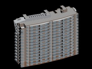 city government office building architectural design - 330 3D Model
