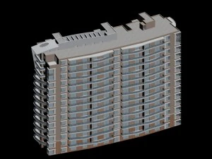 city government office building architectural design - 330 3D Model