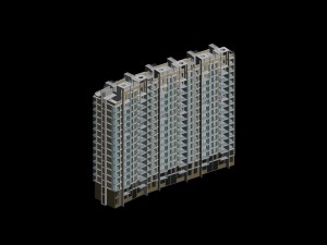 city government office building architectural design - 335 Modello 3D