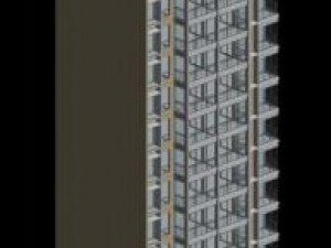 city government office building architectural design - 345 Modello 3D