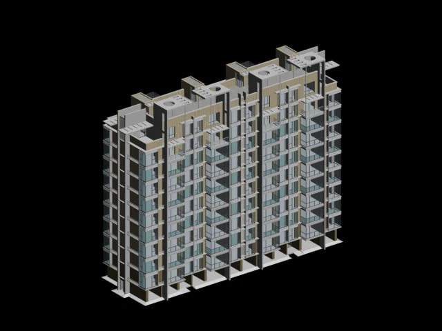 city government office building architectural design - 348 3D Model .c4d .max .obj .3ds .fbx .stl .blend 