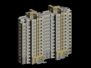 city government office building architectural design - 351 3D 模型