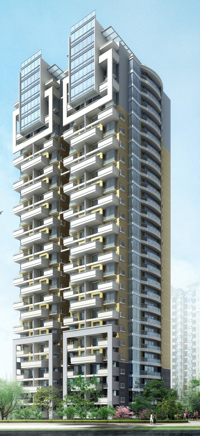 city government office building architectural design - 352 3Dモデル .c4d .max .obj .3ds .fbx .stl .blend 