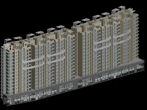 projeto arquitetônico do prédio do governo municipal - 353 Modelo 3D