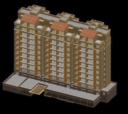 city government office building architectural design - 355 3D Model .c4d .max .obj .3ds .fbx .stl .blend 