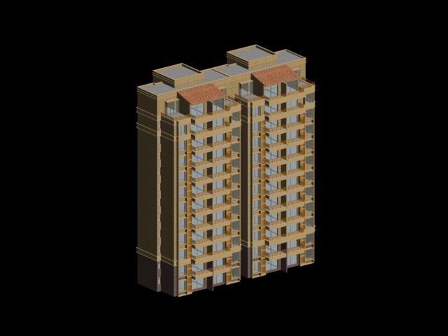 city government office building architectural design - 364 3D Модель .c4d .max .obj .3ds .fbx .stl .blend 
