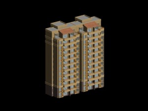 city government office building architectural design - 364 Modèle 3D