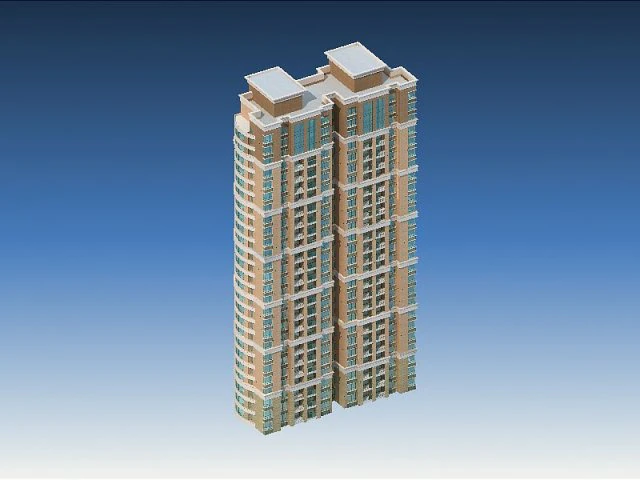 city government office building architectural design - 369 3D Model .c4d .max .obj .3ds .fbx .stl .blend 