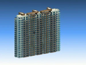 city government office building architectural design - 371 3D Model