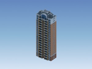 city government office building architectural design - 377 3D Модель