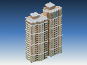 city government office building architectural design - 378 3D Модель