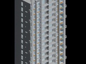 city government office building architectural design - 379 3D Model