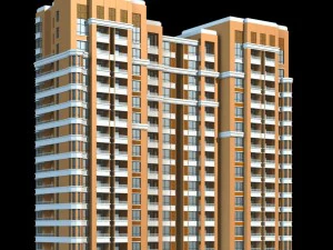 Архитектурный проект здания городской управы - 380 3D Модель