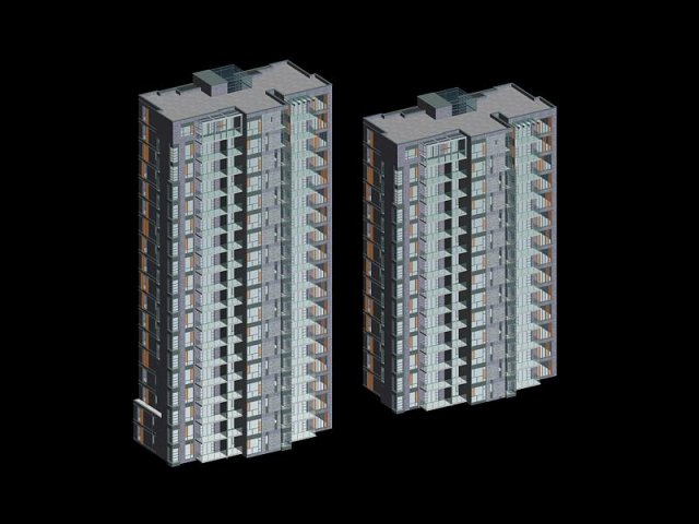 city government office building architectural design - 383 3D Model .c4d .max .obj .3ds .fbx .stl .blend 