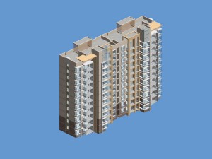 city government office building architectural design - 384 3D Model