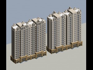 city government office building architectural design - 385 3D 模型