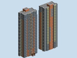 city government office building architectural design - 386 3D Model