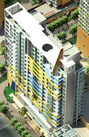 city government office building architectural design - 389 3D Model .c4d .max .obj .3ds .fbx .stl .blend 