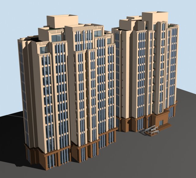 city government office building architectural design - 391 Modelo 3D .c4d .max .obj .3ds .fbx .stl .blend