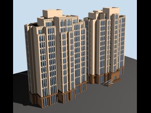 city government office building architectural design - 391 3D 모델